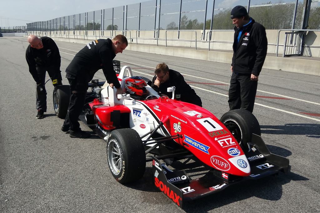 Nicolai Sylvest under Formel 3-testen på Sturup Raceway,
(Foto: Sylvest Motorsport)